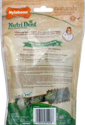 Nylabone Nutri Dent Dog Treat Dental Chews Small Bag 12 Count - 5.9 Oz - Image 3