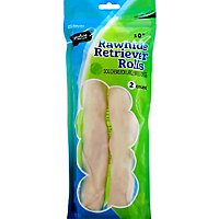 Signature Pet Care Dog Treat Natural Rawhide Retriever Rolls 10 Inch - 2 Count - Image 2
