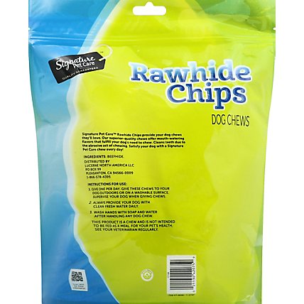 Signature Pet Care Dog Treat Natural Rawhide Chips - 16 Oz - Image 3