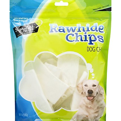 Signature Pet Care Dog Treat Natural Rawhide Chips - 16 Oz - Image 2