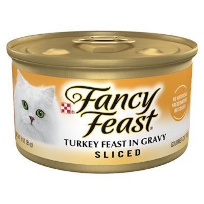 Fancy Feast Cat Food Wet Turkey Sliced - 3 Oz - Image 1