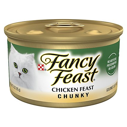 Fancy Feast Cat Food Wet Chicken Chunky - 3 Oz - Image 1
