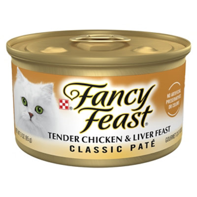  Fancy Feast Cat Food Wet Liver & Chicken - 3 Oz 