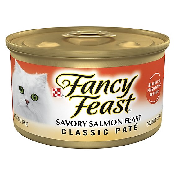 Fancy Feast Savory Salmon Pate Wet Cat Food - 3 Oz