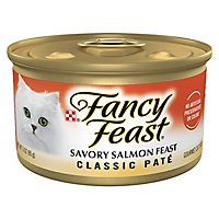 Fancy Feast Cat Food Wet Savory Salmon - 3 Oz