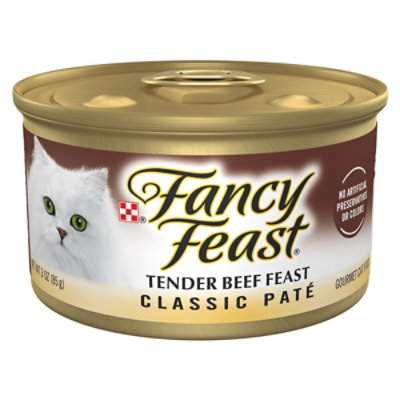 Fancy Feast Beef Pate Wet Cat Food - 3 Oz - Image 1