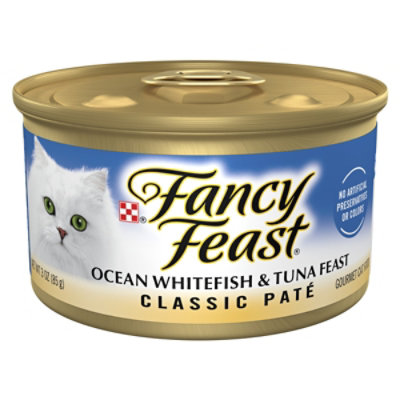 Fancy Feast Cat Food Wet Ocean Whitefish & Tuna - 3 Oz