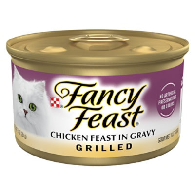  Fancy Feast Cat Food Wet Grilled Chicken - 3 Oz 