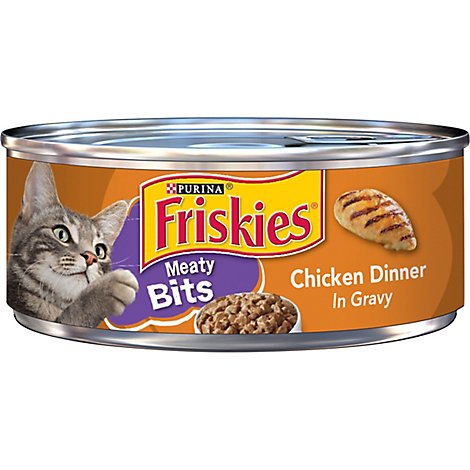 Friskies Cat Food Wet Meaty Bits Chicken - 5.5 Oz