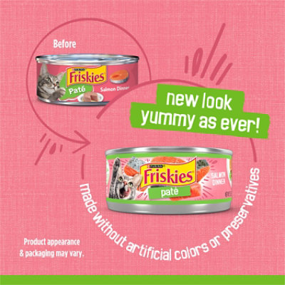 Purina Friskies Pate Salmon Cat Wet Food - 5.5 Oz - Image 4