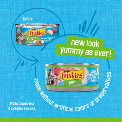 Purina Friskies Pate Ocean Whitefish and Tuna Dinner - 5.5 Oz - Image 2