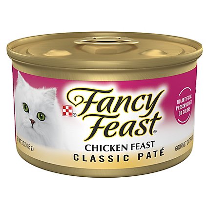 Fancy Feast Chicken Pate Wet Cat Food - 3 Oz - Image 1