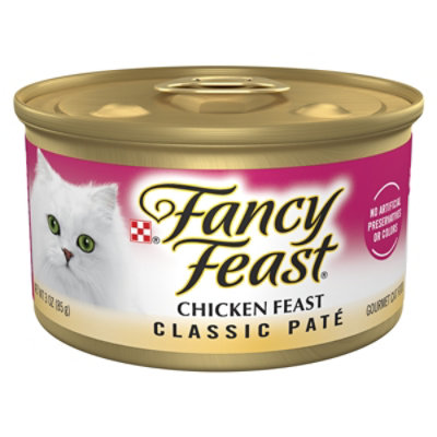  Fancy Feast Cat Food Wet Chicken Classic Pate - 3 Oz 