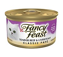 Fancy Feast Cat Food Wet Beef & Liver - 3 Oz