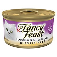 Fancy Feast Beef And Liver Pate Wet Cat Food - 3 Oz - Image 1
