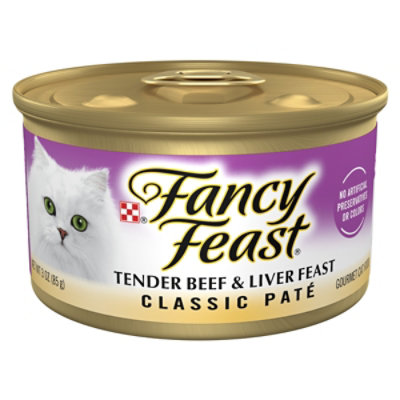 Fancy Feast Cat Food Wet Beef & Liver - 3 Oz