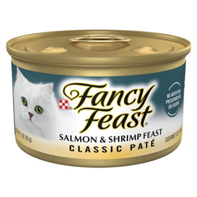 Fancy Feast Cat Food Wet Salmon & Shrimp - 3 Oz