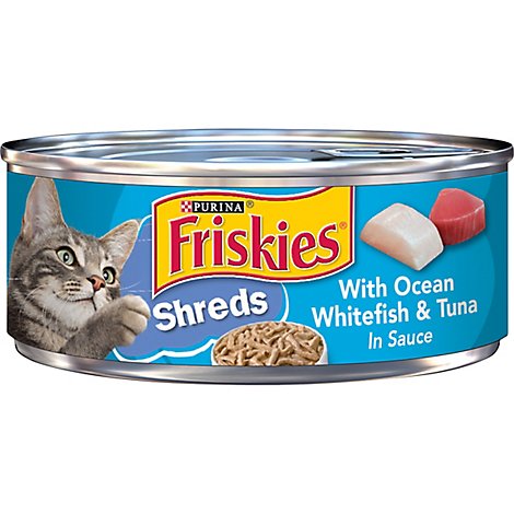 Friskies Cat Food Wet Ocean Whitefish & Tuna - 5.5 Oz