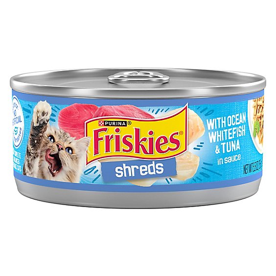 Friskies Cat Food Wet Ocean Whitefish & Tuna - 5.5 Oz