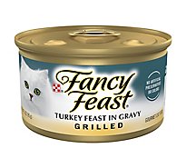 Fancy Feast Cat Food Wet Turkey In Gravy Grilled - 3 Oz
