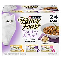 Fancy Feast Cat Food Wet Sliced Collection Poultry & Beef - 24-3 Oz - Image 3