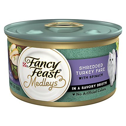 Purina Fancy Feast Medleys Turkey Wet Cat Food - 3 Oz - Image 1