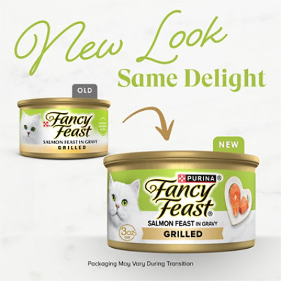 Purina Fancy Feast Grilled Wet Cat Salmon Feast in Gravy - 3 Oz - Image 2