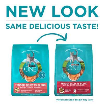 Purina ONE Tender Selects Salmon Dry Cat Food - 7 Lbs - Image 2