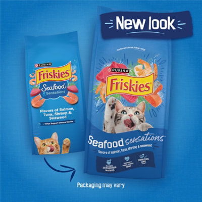 Friskies Cat Food Dry Seafood Sensations Seafood - 3.15 Lb - Image 2