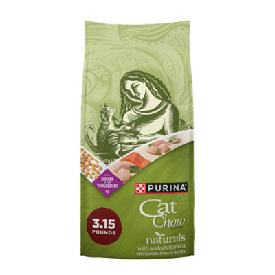 Purina Cat Chow Naturals Chicken and Salmon Dry Cat Food - 3.15 Lbs - Image 1