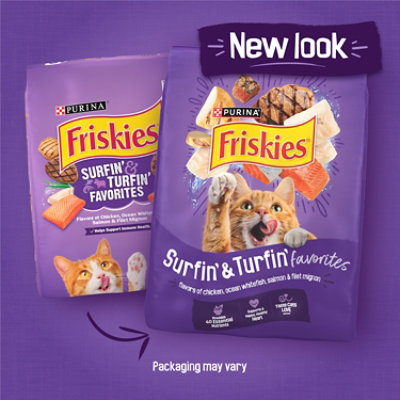 Friskies Surfin And Turfin Chicken Dry Cat Food - 3.15 Lbs - Image 2