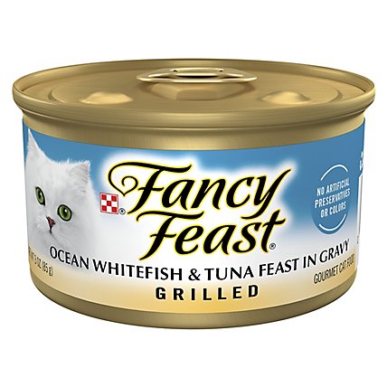 Fancy Feast Cat Food Wet Ocean Whitefish & Tuna - 3 Oz - Image 1