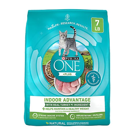 Purina One Real Turkey Dry Cat Food - 7 Lb