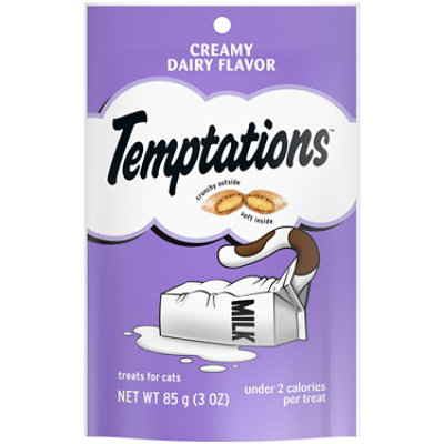 Temptations Classic Creamy Dairy Flavor Crunchy and Soft Adult Cat Treats - 3 Oz - Image 1