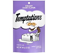 Temptations Classic Creamy Dairy Flavor Crunchy And Soft Cat Treats - 3 Oz