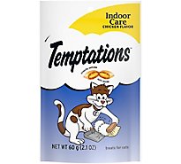 Temptations Hairball Control Chicken Flavor Crunchy And Soft Cat Treats - 2.1 Oz