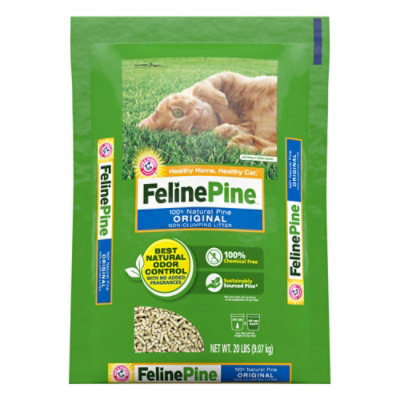 Feline Pine Original 100% Natural Cat Litter - 20 Lb - Image 1