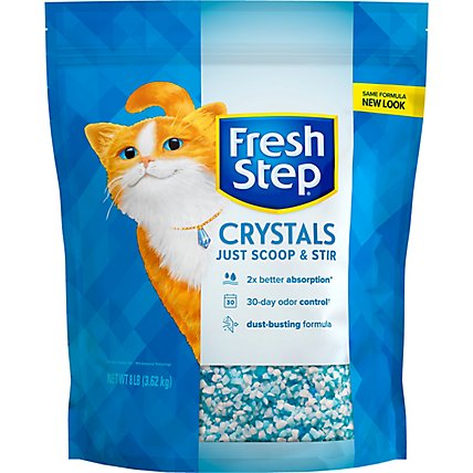 Fresh Step Crystals Premium Scented Cat Litter - 8 Lb - Image 1