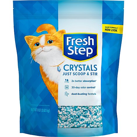 Fresh Step Cat Litter Premium Crystals Bag - 8 Lb