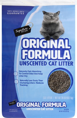 Signature Pet Care Cat Litter Unscented Original Formula - 20 Lb - Image 2