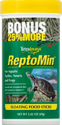 Tetra Pet Food ReptoMin Floating Food Sticks For Aquatic Turtles Newts And Frogs Jar - 2.42 Oz - Image 2