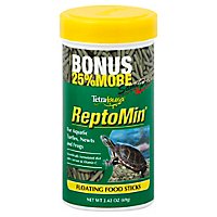 Tetra Pet Food ReptoMin Floating Food Sticks For Aquatic Turtles Newts And Frogs Jar - 2.42 Oz - Image 1