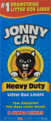 Jonny Cat Cat Litter Box Liners Heavy Duty Jumbo Box 5 Count shaws