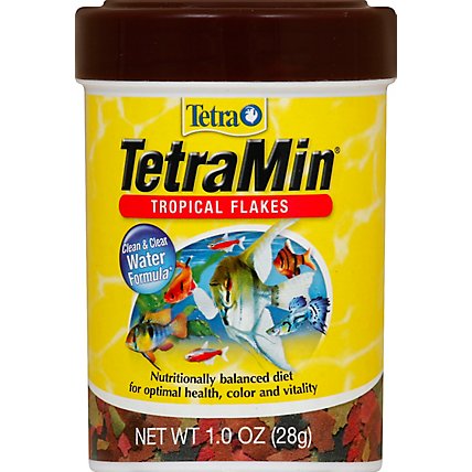 Tetra Fish Food TetraMin Tropical Flakes Jar - 1 Oz - Image 2