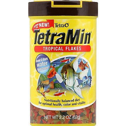 Tetra Fish Food TetraMin Tropical Flakes Jar - 2.2 Oz - Image 2