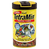 Tetra Fish Food TetraMin Tropical Flakes Jar - 2.2 Oz - Image 1