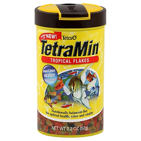 Tetra Fish Food TetraMin Tropical Flakes Jar - 2.2 Oz