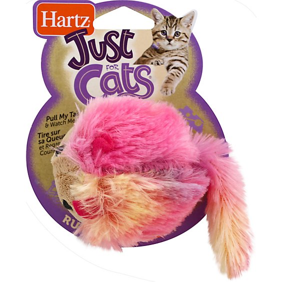 Hartz Just For Cats Toy Cat Running Rodent - Each