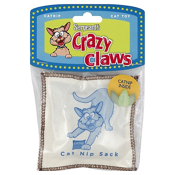 Sergeants Cat Toy Crazy Claws Catnip 50 Lbs - Each