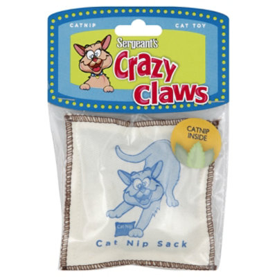 Sergeants Cat Toy Crazy Claws Catnip 50 Lbs - Each